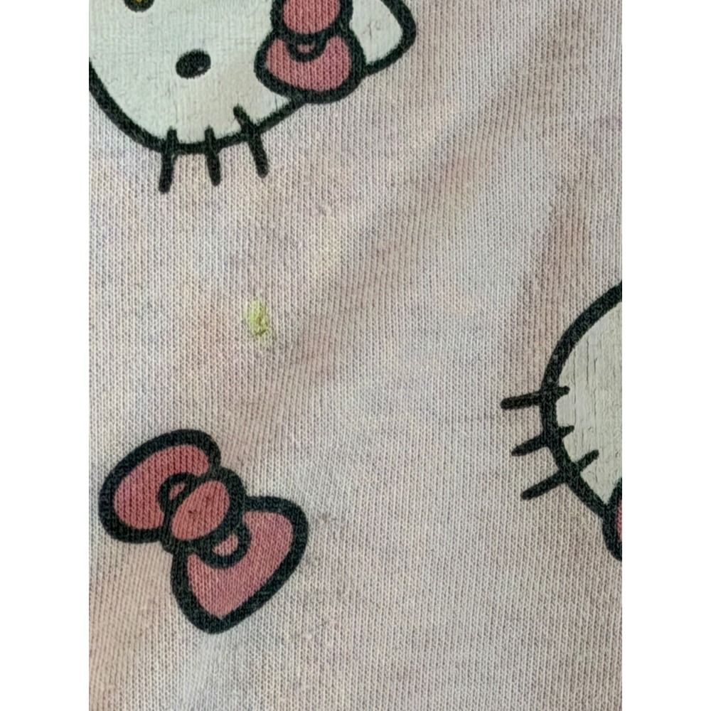 Hello Kitty Girls Pink Zip Up Hoodie All Over Print Sanrio Sweatshirt Size 6/7 - Picture 6 of 7